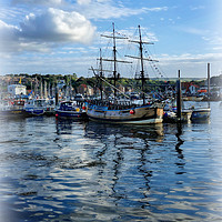Buy canvas prints of "Whitby Endeavour" by ROS RIDLEY