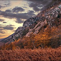 Buy canvas prints of "Where mountain meets sky" by ROS RIDLEY