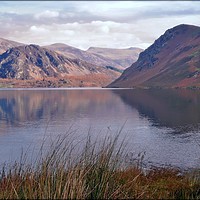Buy canvas prints of "Reflections at Ennerdale water" by ROS RIDLEY