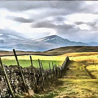 Buy canvas prints of "Path to the mountains" by ROS RIDLEY