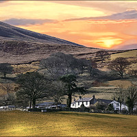 Buy canvas prints of "Magic sunrise over Loweswater" by ROS RIDLEY