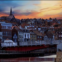 Buy canvas prints of "Lighting up Whitby 3" by ROS RIDLEY