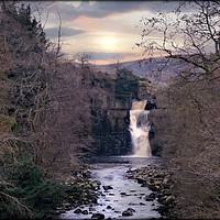 Buy canvas prints of "Evening light at High Force" by ROS RIDLEY