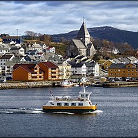 Buy canvas prints of "Sea patrol at Kristiansund Norway" by ROS RIDLEY