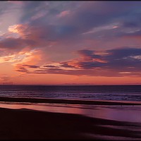 Buy canvas prints of "Sunset across the sands" by ROS RIDLEY