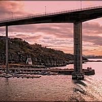 Buy canvas prints of "Sunset over Kristiansund" by ROS RIDLEY