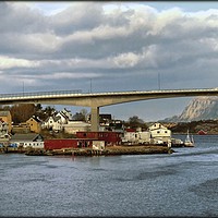 Buy canvas prints of "Arriving Kristiansund" by ROS RIDLEY