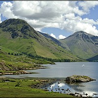 Buy canvas prints of "Perfect day at Wastwater" by ROS RIDLEY