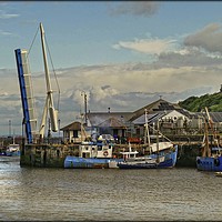 Buy canvas prints of "Ready for an evening of fishing at Maryport" by ROS RIDLEY