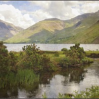 Buy canvas prints of "Painterly Wastwater" by ROS RIDLEY