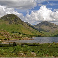 Buy canvas prints of "3D Clouds at Wast Water" by ROS RIDLEY