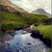 Buy canvas prints of "Mountain stream in Wasdale" by ROS RIDLEY