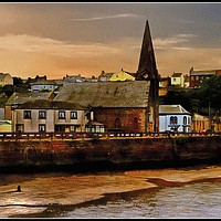 Buy canvas prints of Lights out at Maryport by ROS RIDLEY