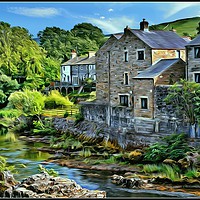 Buy canvas prints of "Windy day at Grassington" by ROS RIDLEY