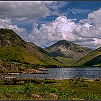 Buy canvas prints of "Clouds over Wastwater" by ROS RIDLEY
