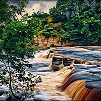 Buy canvas prints of "Raging Torrent" by ROS RIDLEY