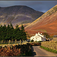 Buy canvas prints of "The Inn Wasdale Head" by ROS RIDLEY