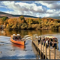 Buy canvas prints of "Happy days on Derwentwater 2" by ROS RIDLEY