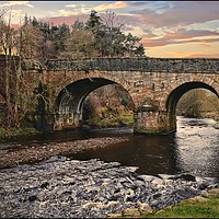 Buy canvas prints of "Blanchland Bridge" by ROS RIDLEY