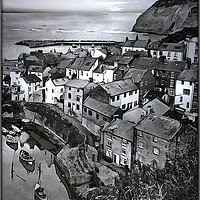 Buy canvas prints of "Portrait of Staithes" by ROS RIDLEY