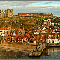 Buy canvas prints of "Whitby Panorama" by ROS RIDLEY