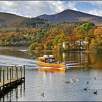 Buy canvas prints of Autumn boat ride by ROS RIDLEY