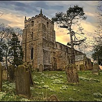 Buy canvas prints of "Evening light St.Laurence's Church " by ROS RIDLEY