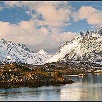 Buy canvas prints of " Sailing around Lofoten Islands " by ROS RIDLEY