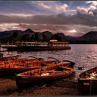 Buy canvas prints of "Evening at Derwentwater" by ROS RIDLEY