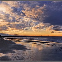 Buy canvas prints of "Stormy sunset" by ROS RIDLEY