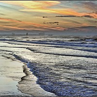 Buy canvas prints of "Painterly sunset" by ROS RIDLEY