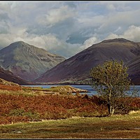 Buy canvas prints of "Autumn evening Wastwater" by ROS RIDLEY