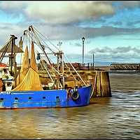 Buy canvas prints of "Fishing boat Maryport" by ROS RIDLEY