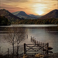 Buy canvas prints of "Portrait of Derwentwater" by ROS RIDLEY