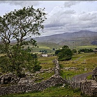Buy canvas prints of ""Hazy day across Settle Moor" by ROS RIDLEY