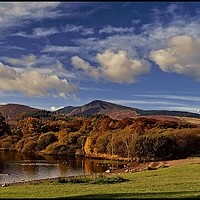 Buy canvas prints of "Autumn colours at Catbells" by ROS RIDLEY