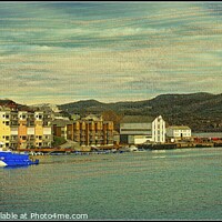 Buy canvas prints of Kristiansund Harbour Norway by ROS RIDLEY