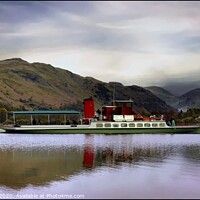 Buy canvas prints of Misty Ullswater  by ROS RIDLEY