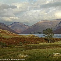 Buy canvas prints of Storm clouds gather at Wastwater by ROS RIDLEY