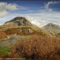 Buy canvas prints of A sunny drive through Wasdale by ROS RIDLEY