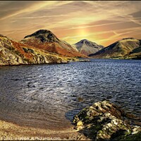 Buy canvas prints of Colourful Wastwater by ROS RIDLEY