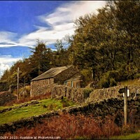 Buy canvas prints of Wasdale Farmhouse in the Autumn by ROS RIDLEY