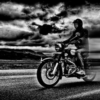 Buy canvas prints of  ROYAL ENFIELD MOTORCYCLE by paul willats