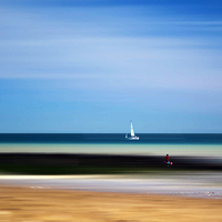 Buy canvas prints of  Day at the beach by Robin Marks