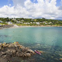 Buy canvas prints of Coverack Harbour, Cornwall.  by Pixel Memoirs