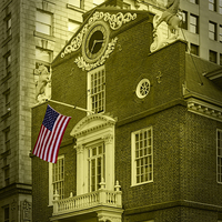 Buy canvas prints of  Boston Old State House by Ian Danbury
