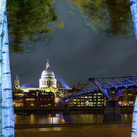 Buy canvas prints of  St Paul's through the trees by Ian Danbury