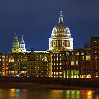 Buy canvas prints of  St Paul's Cathedral from the Southbank by Ian Danbury