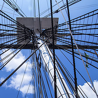 Buy canvas prints of Old ironsides Rigging by Ian Danbury