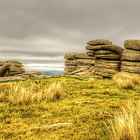 Buy canvas prints of Combestone Tor by Ian Danbury